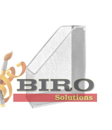 Suport vertical din metal, tip plasa, argintiu